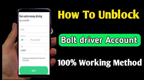 any other person to use their Bolt Driver Account in any way whatsoever, . . Bolt driver account blocked